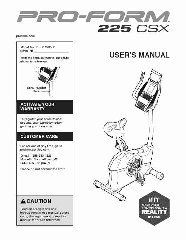 Proform 225 Csx Manual-page_pdf